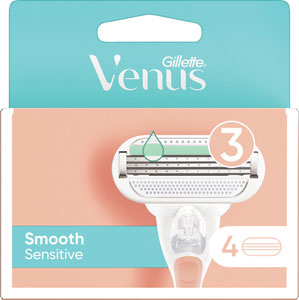 Venus Sensitive Smooth náhradné hlavice 4 ks - Teta drogérie eshop