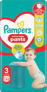 Pampers Pants plienkové nohavičky veľkosť 3 62 ks