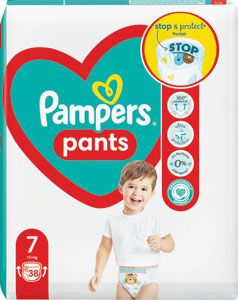 Pampers Pants plienkové nohavičky veľkosť 7 38 ks