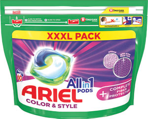 Ariel gélové tablety Color & style 60 ks - Teta drogérie eshop
