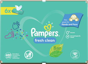 Pampers Wipes vlhčené utierky Fresh clean 480 ks