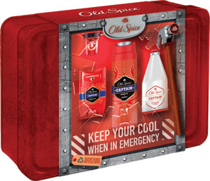Old Spice darčeková sada Bearglove tuhý dezodorant + voda po holení + sprchovací gél + plechová krabička