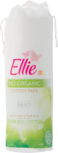 Ellie kozmetické vatové vankúšiky zo 100% organickej bio bavlny 60 ks - Tip Line kozmetické tampóny 150 ks | Teta drogérie eshop
