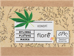 Floré bylinná pleťová maska konope 50 ml