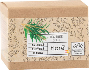 Floré bylinná pleťová maska tea tree olej 50 ml - Teta drogérie eshop