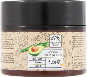 Floré bylinné telové maslo avokádo & citrónová tráva 150 ml