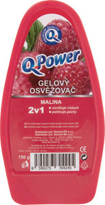 Q-Power gélový osviežovač Malina 150 g - Glade gél Sensual Sandalwood&Jasmine 180 g | Teta drogérie eshop