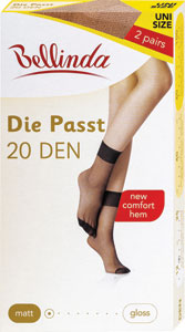 Bellinda Die Passt ponožky 20 DEN 2 páry Amber