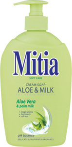 Mitia tekuté mydlo s dávkovačom Aloe & Milk 500 ml