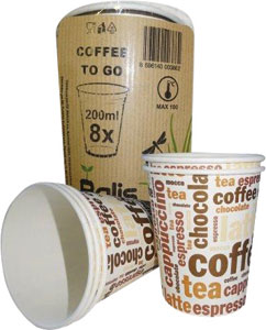 Balis pohár papierový Coffee 200 ml 8 ks - Teta drogérie eshop
