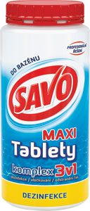 Savo bazén chlór tablety MAXI 3v1 1,4 kg - Teta drogérie eshop