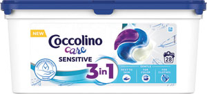 Coccolino Care trio-gélové kapsle na pranie 28 PD Sensitive