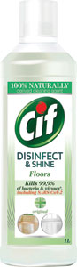 Cif dezinfekčný roztok na podlahy Disinfect&Shine 1 l - Q-Power samoleštiaca vosková emulzia 500 ml | Teta drogérie eshop