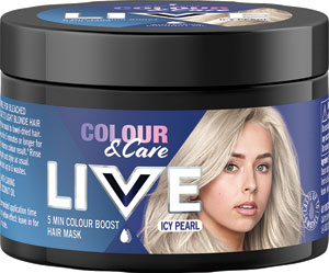 Live farbiaca maska na vlasy Colour & Care Icy Pearl 150 ml