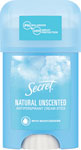 Secret antiperspirant cream stick Natural unscented 40 ml - Nivea tuhý antiperspirant Pearl&Beauty 40 ml | Teta drogérie eshop