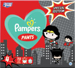 Pampers Pants plienkové nohavičky Limited edition veľkosť 4 72 ks