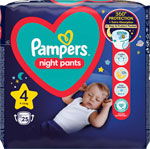 Pampers Night Pants plienkové nohavičky veľkosť 4 25 ks - Teta drogérie eshop