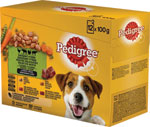 Pedigree kapsičky pre dospelých psov, mäsový výber so zeleninou v šťave 12 x 100 g - Teta drogérie eshop