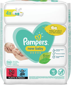 Pampers Wipes vlhčené utierky New baby 4x50 200 ks