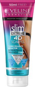 EVELINE Slim Extreme 4D ScalpelTurbo reduktor celulitídy 250 ml - Teta drogérie eshop