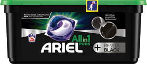 Ariel pracie kapsuly All in 1 Pods +Revitablack 26 PD - Teta drogérie eshop