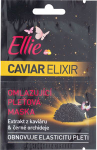 Ellie Caviar Elixir Omladzujúca pleťová maska 2x8ml - Ellie Pure Green Upokojujúca gélová maska 2x8ml | Teta drogérie eshop