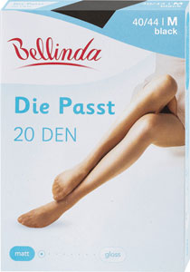 Bellinda Die Passt dámske pančuchy 20 DEN Black 40/44