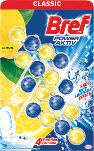Bref tuhý WC blok Power Aktiv Lemon 4 x 50 g - Prémiové kupóny Teta drogérie eshop