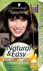 Schwarzkopf Natural & Easy farba na vlasy 583 ľadovo tmavohnedý