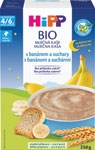 HIPP BIO kaša mliečna banán sucháre 250 g - Hami mliečna kaša krupicová banánová s broskyňou na dobrú noc 225 g | Teta drogérie eshop