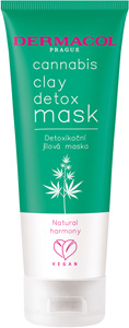 Dermacol detoxikačná ílová pleťová maska cannabis 100 ml - Teta drogérie eshop