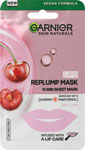 Garnier vyplňujúca textilná maska na pery s výťažkom z čerešne a pantenolom - Double Dare maska so slimačím extraktom OMG! červená 26 g | Teta drogérie eshop