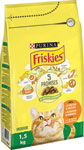 Friskies Indoor pre mačky žijúce v byte s lahodnou kombináciou kuraťa a morky a so zeleninou 1,5 kg - Teta drogérie eshop