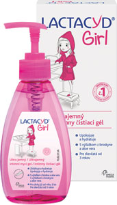 Lactacyd Girl ultra jemný intímny umývací gél 200 ml - Teta drogérie eshop