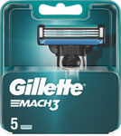 Gillette Mach3 náhradné hlavice 5 ks - Gillette Fusion strojček + 2 hlavice | Teta drogérie eshop