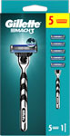 Gillette Mach3 strojček + 5 hlavíc - Teta drogérie eshop