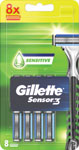 Gillette Sensor náhradné hlavice 8 ks - Teta drogérie eshop