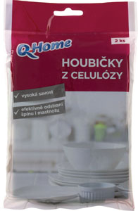 Q-Home hubka celulóza 2ks