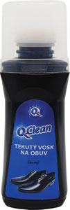 Q-Clean Tekutý vosk na obuv čierny 75 ml - Silver impregnačný sprej 200 ml | Teta drogérie eshop