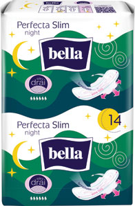 Bella Perfecta Slim hygienické vložky Green Night silky 14 ks  - Teta drogérie eshop