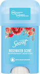 Secret antiperspirant cream stick Rosewater scent 40 ml - Nivea tuhý antiperspirant Black & White Invisible Clear 40 ml | Teta drogérie eshop