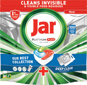 Jar Platinum Plus tablety do umývačky riadu Cool Blue 100 ks - Teta drogérie eshop