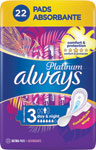 Always Platinum hygienické vložky Night 22 ks - Teta drogérie eshop