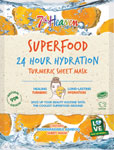 7th Heaven Superfood 24 Hour Hydration pleťová maska na obrúsku Kurkuma 1 ks - Floré bylinná pleťová maska biela ľalia & zelený čaj 50 ml | Teta drogérie eshop