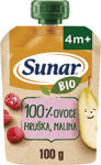 Sunar kapsička bio 100% ovocie hruška, malina 100 g - Hami ovocná kapsička Banán a jabĺčko 100 g, 6+ | Teta drogérie eshop