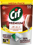 Cif Premium tablety do umývačky Lemon 50 ks - Finish All in 1 Max tablety do umývačky riadu Lemon Sparkle 80 ks | Teta drogérie eshop