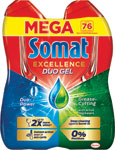 Somat gél do umývačky riadu Excellence Duo Gel 1368 ml - Jar Platinum Plus tablety do umývačky riadu Citrón 116 ks | Teta drogérie eshop