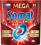 Somat kapsuly do umývačky riadu Excellence 4in1 51 PD - Somat Excellence kapsuly do umývačky riadu 32 ks | Teta drogérie eshop