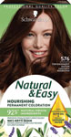 Schwarzkopf Natural&Easy farba na vlasy 576 Červenohnedý gaštan 60 ml