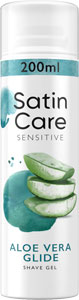 Satin Care gél na holenie Sensitive Aloe Vera glide 200 ml - Teta drogérie eshop